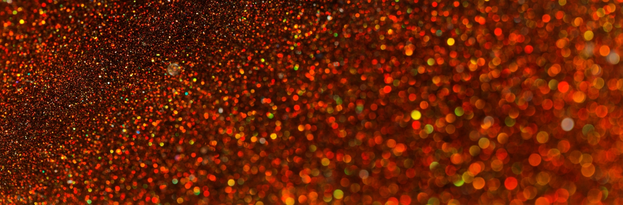 Red glitter made from cellulose from Sparxell.